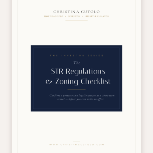 STR Regulations & Zoning Checklist