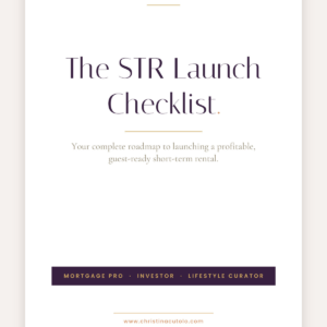 STR Launch Checklist