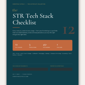 STR Tech Stack Checklist