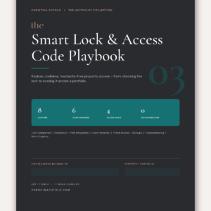 Smart Lock & Access Code Playbook