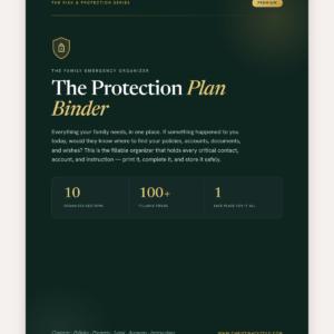 The Protection Plan Binder