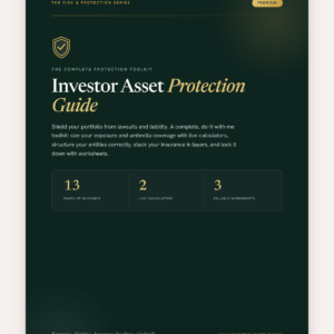 Investor Asset Protection Starter
