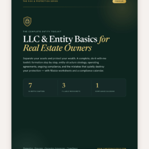 LLC & Entity Basics for RE Owners