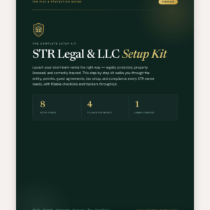 STR Legal & LLC Setup Kit