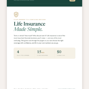 Life Insurance Made Simple