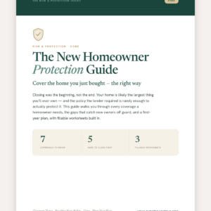 New Homeowner Protection Guide