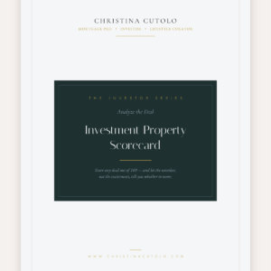 Investment Property Scorecard
