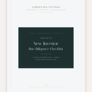 New Investor Due Diligence Checklist