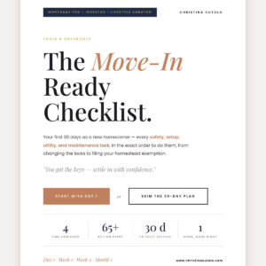 Move-In Ready Checklist