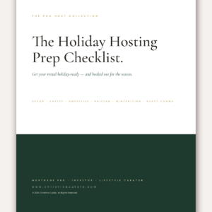 The Holiday Hosting Prep Checklist